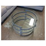 Ashley Modern Glass Top Coffee Table & 2