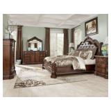 Ashley Ladelle king size marble top bedroom suite