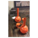 3 pc orange decor set