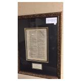 1715 Genuine Martin Luther bible leaf