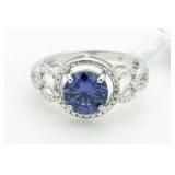 Brilliant 3.25 ct Tanzanite & Diamond Ring