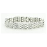 Panther Link 1.00 ct Diamond Tennis Bracelet