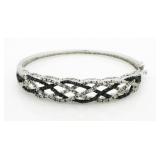 Genuine 1.00 ct Black & White Diamond Bracelet