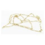 14kt Gold 22" Figaro Necklace