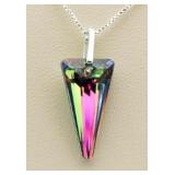 Swarovski Mystic Topaz Spike Pendant