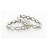 Diamond Accent Infinity Hoop Earrings