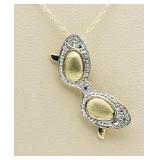 10kt Gold Sunglass Diamond Accent Pendant