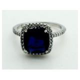 Cushion Cut 3.10 ct Sapphire Dinner Ring