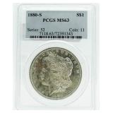 1880-S MS62 Morgan Silver Dollar