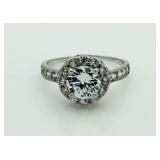 Brilliant 2.50 ct White Sapphire Solitaire Ring