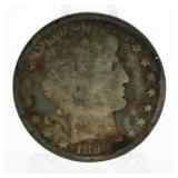 1898 Barber Silver Half Dollar