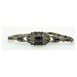 Elegant 9.44 ct Amethyst Tennis Bracelet