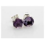 Lavender Amethyst 2.00 ct Solitaire Earrings