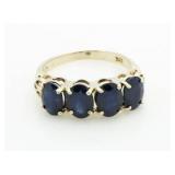 10kt Gold 3.20 ct Genuine Sapphire Dinner Ring