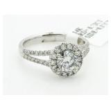 14kt Gold Brilliant 1.09 ct Diamond Solitaire Ring