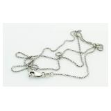 14kt White Gold Italian 18" Link Necklace