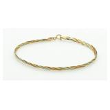 14kt Rose, Yellow & White Gold Bracelet