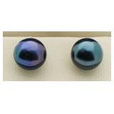 14Kt Tahitian Pearl Earrings