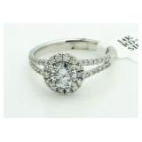 14kt Gold Brilliant 1.09 ct Diamond Solitaire Ring