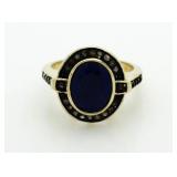 Genuine Sapphire & Diamond Ring