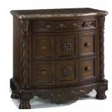 Ashley North Shore Marble Top Nightstand