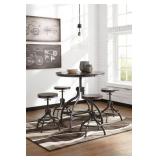 Ashley 284 Odium Round Table & 4 Barstools