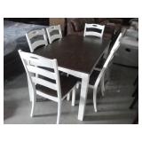 Ashley Farmhouse Table & 6 Chairs (Floor Model)