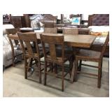 Ashley 463 counter height table and 6 barstool