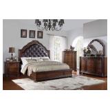 LF  leather panel bedroom suite