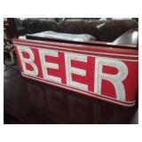 Metal Accent Vintage Style Beer Sign