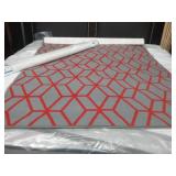 Home accents 4x6 rug Rico gray/orange