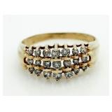 14kt Gold 3/4 ct Diamond Anniversary Ring