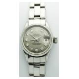 Ladies Oyster Date Diamond Rolex Watch