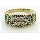 14kt Gold Briliant 1.00 ct Pave