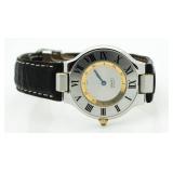 Ladies Genuine Must De Cartier Swiss Watch