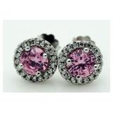 Gorgeous 2.00 ct Pink Sapphire Earrings