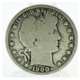 1900-S Barber Silver Half Dollar