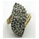 14kt Gold 2.00 ct Diamond Waterfall Ring