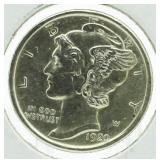 1920-D BU Mercury Silver Dime