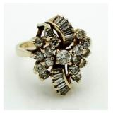 14kt Gold Brilliant 1.50 ct Diamond Dinner Ring