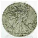 1941 Walking Liberty Silver Half Dollar