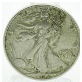 1942 Walking Liberty Silver Half Dollar