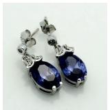 Marquise Cut 4.00 ct Tanzanite Designer Earrings