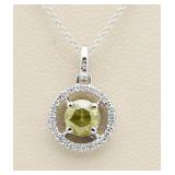 14kt Gold Fancy Yellow Diamond Pendant