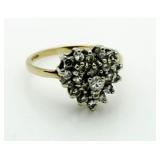 14kt Gold 3/4 ct Diamond Heart Ring