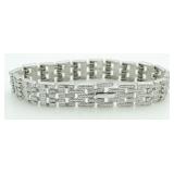 Panther Link 1.00 ct Diamond Tennis Bracelet