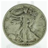 1935 Walking Liberty Silver Half Dollar