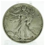 1937 Walking Liberty Silver Half Dollar