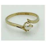 10kt Gold Pearl Ring