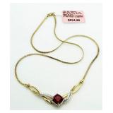 Ruby & Diamond Evening Necklace